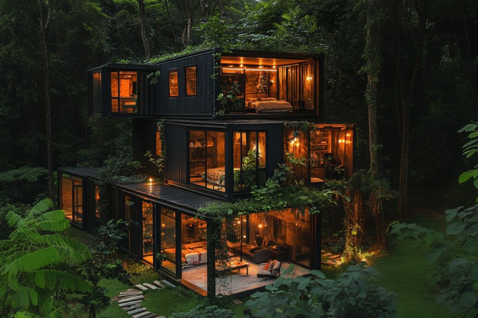 How many containers do I need for a 4 bedroom house?