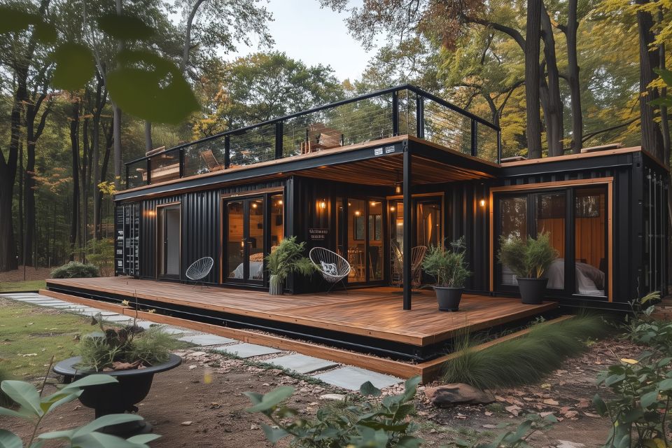 What foundation is used for container homes?