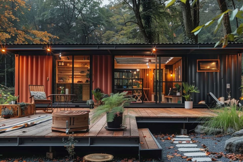 How do you run electricity to a container home?