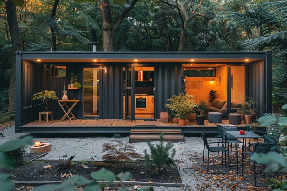 What are container homes made of?